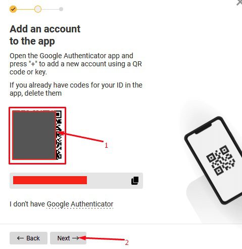 scanning authenticator code to verify melbet account