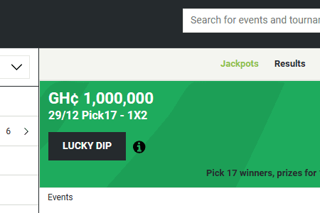 Betpawa Ghana Jackpot Pick 17