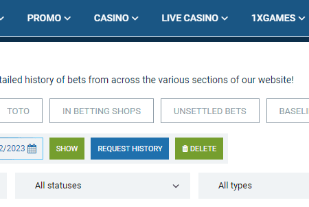 How to Check Bet History on 1xBet