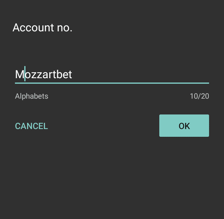 Mozzartbet account number