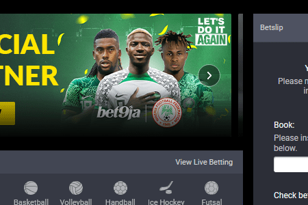 How to input a booking code on Bet9ja